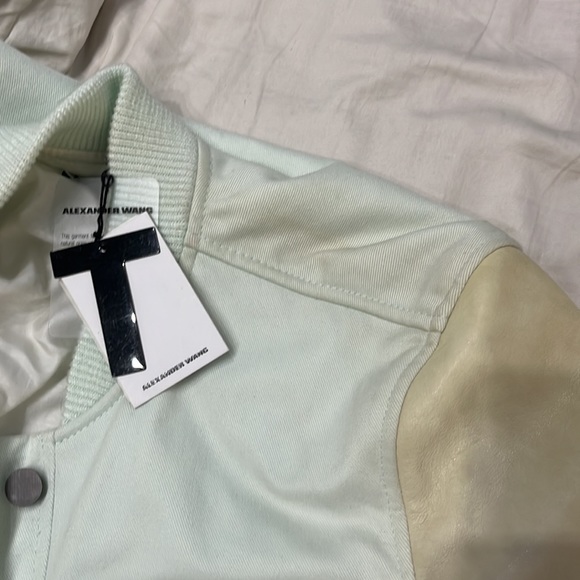 alexander wang denim & leather jacket - Picture 5 of 5